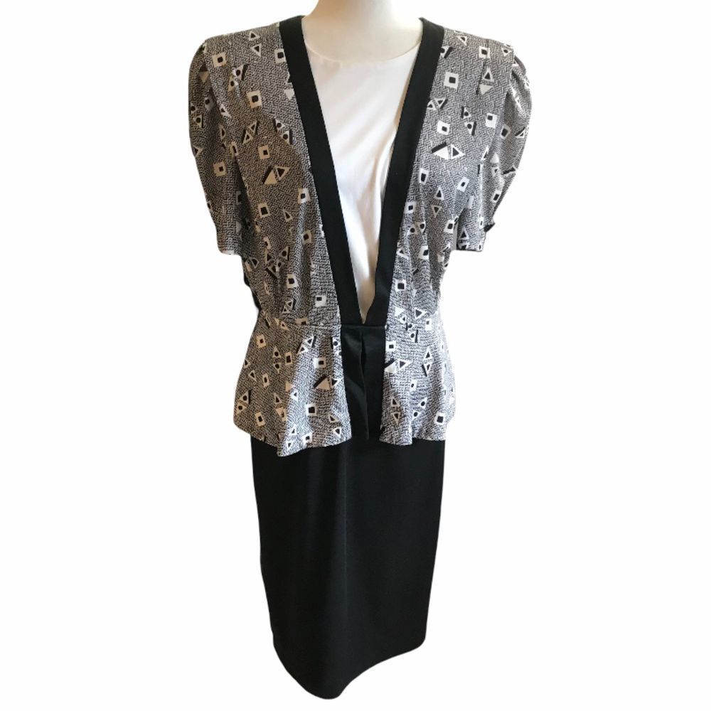 Vintage 1930’s 1940’s peplum style dress